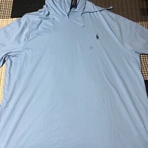 Ralph Lauren Light Blue Hoodie Shirt